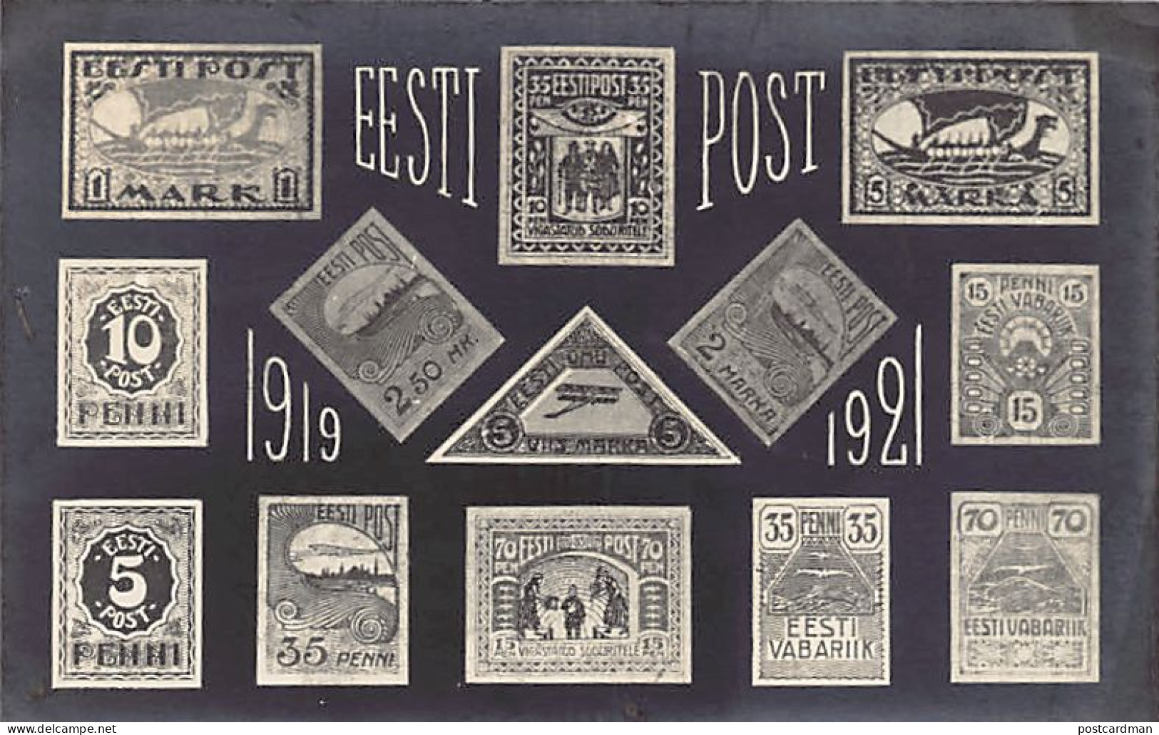 Estonia - Estonian Stamp - Issues From 1919 To 1921 - Publ. Unknown  - Estland