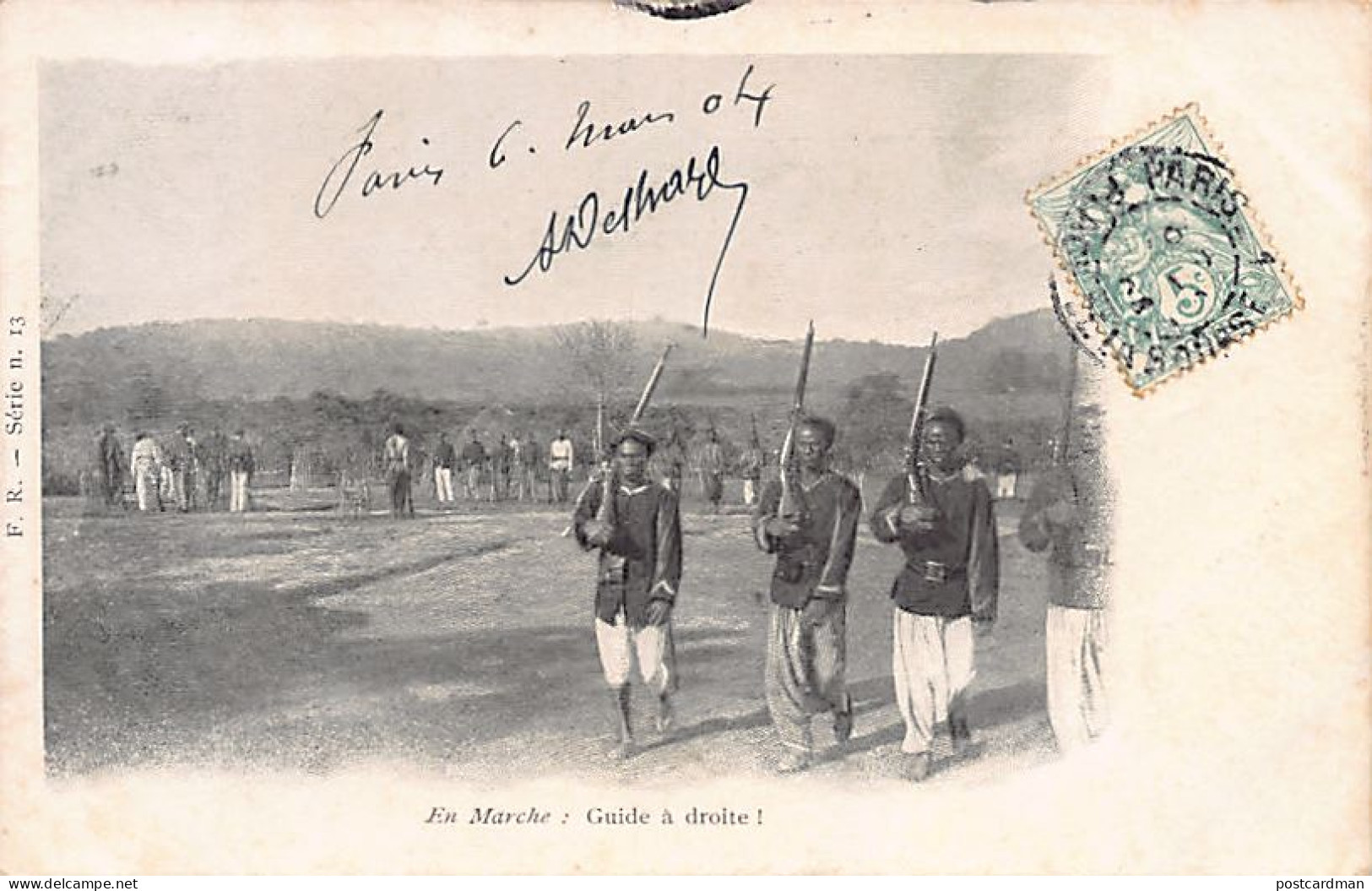 Sénégal - Tirailleurs Sénégalais - En Marche - Guide à Droite ! - Ed. F.R. Série N. 13 - Senegal