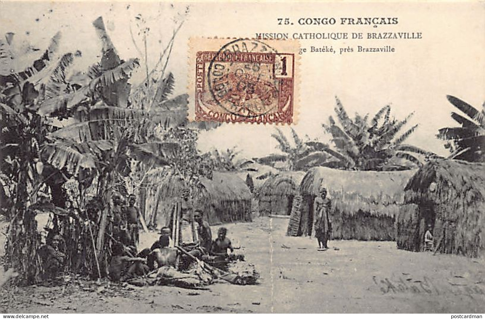 CONGO BRAZZAVILLE - Village Batéké, Près Brazzaville - Ed. Mission Catholique 75 - Other & Unclassified