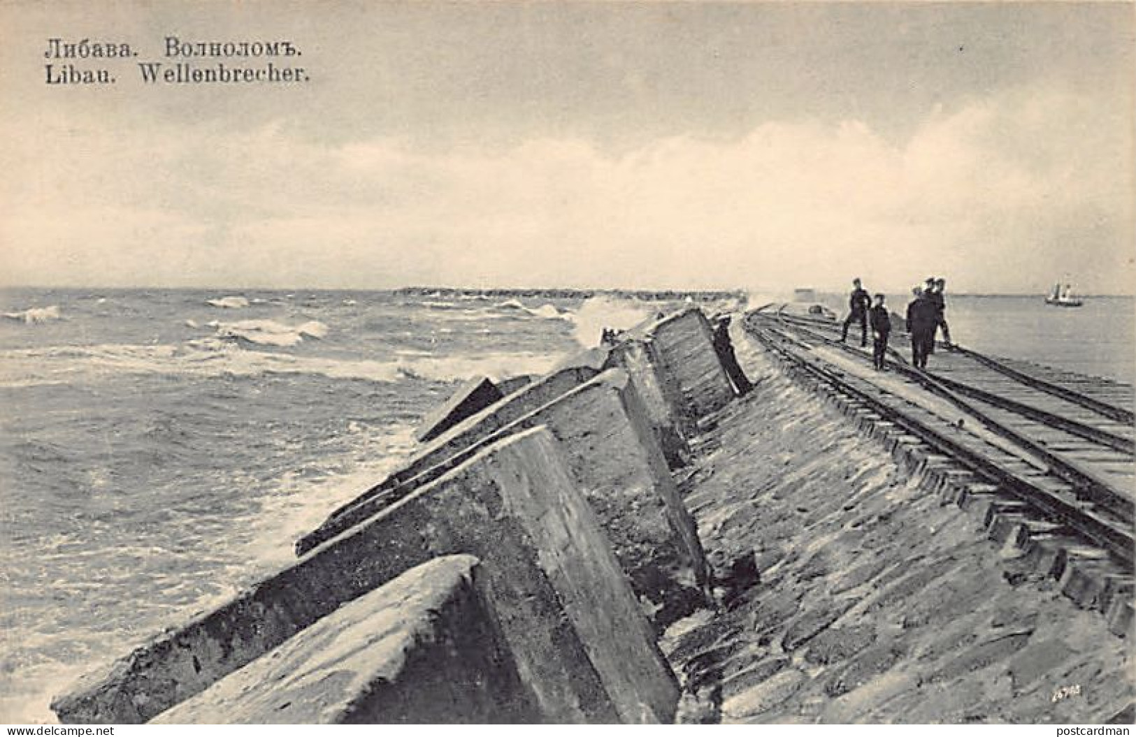 Latvia - LIEPĀJA Libau - Breakwater - Publ. Stengel & Co.  - Lettland