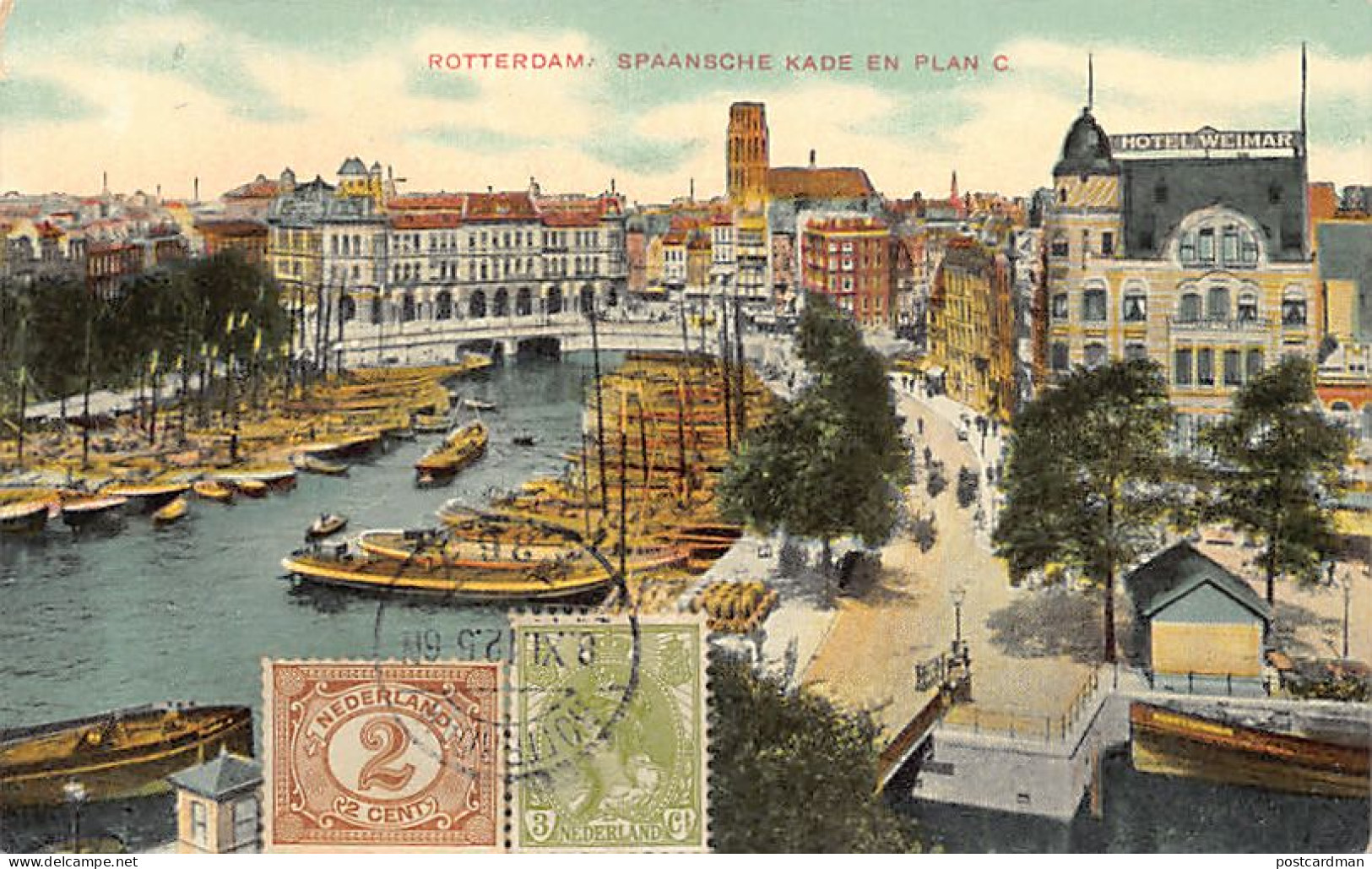 ROTTERDAM - Spaansche Kade En Plan C - Hotel Weimar - Uitg. J. H. Schaefer 6068 - Rotterdam