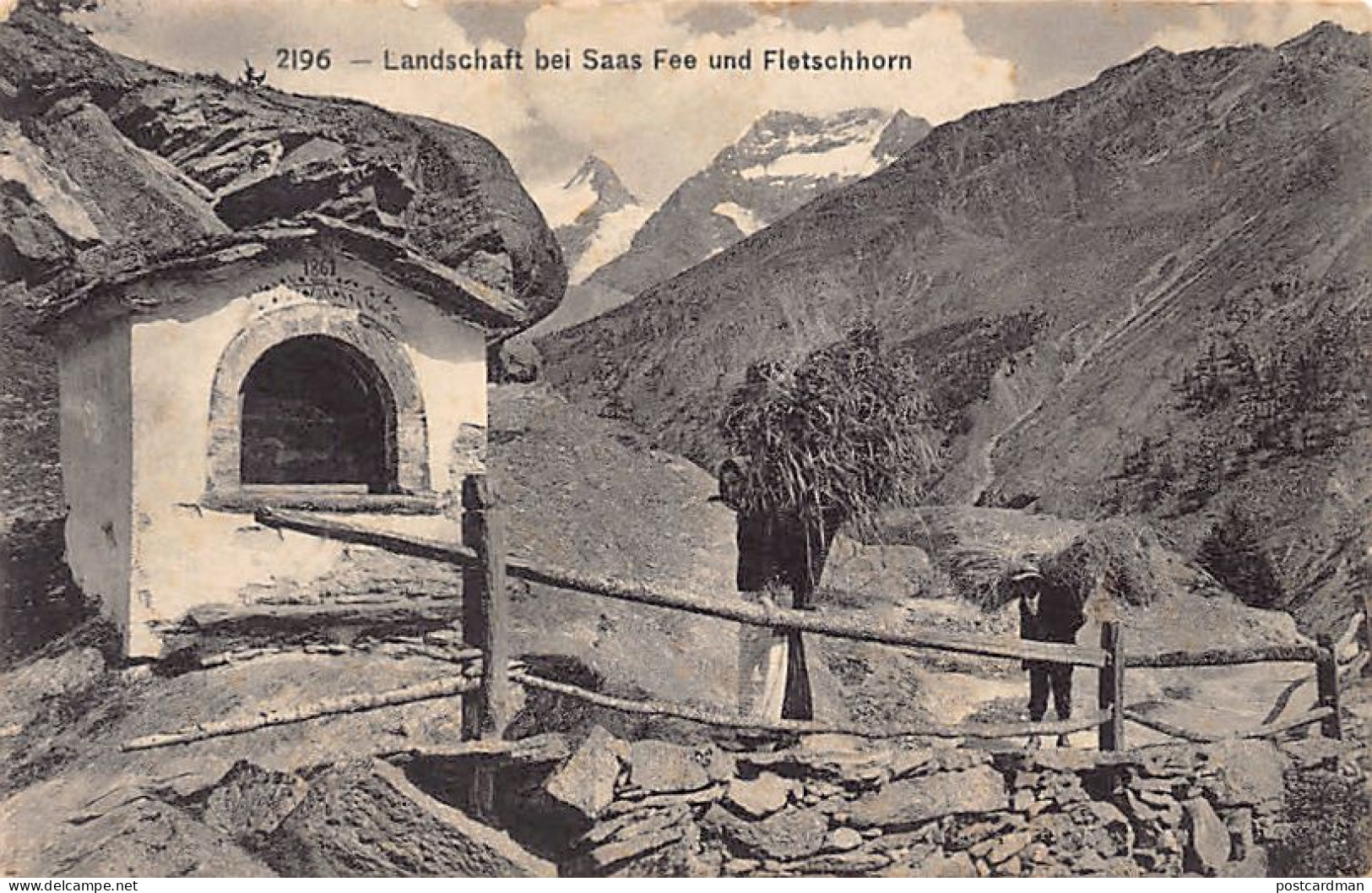 Schweiz - SAAS FEE (VS) Landschaft Und Fletschhorn - Verlag C.P.N. 2196 - Saas-Fee