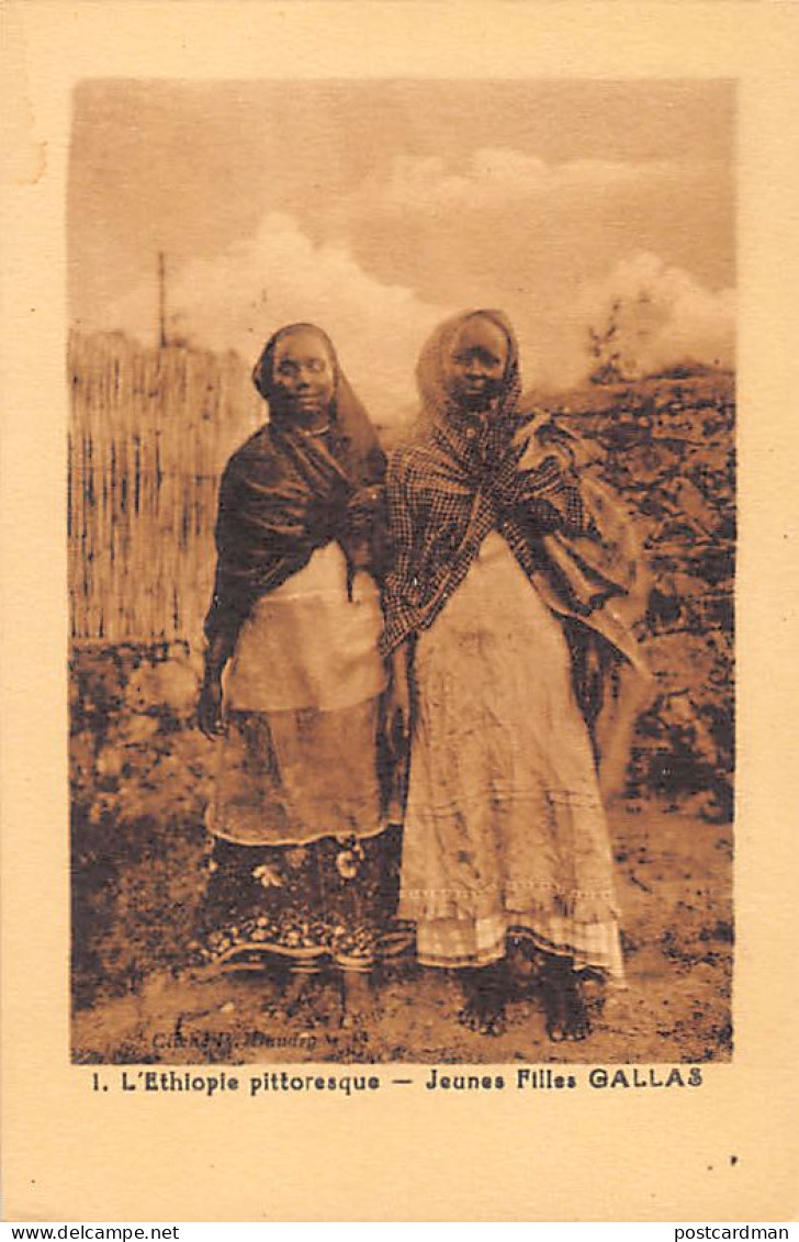 Ethiopia - DIRE DAWA - Young Girl Of The Galla (Oromo) Ethnic Group - Publ. Printing Works Of The Dire Dawa Catholic Mis - Ethiopie