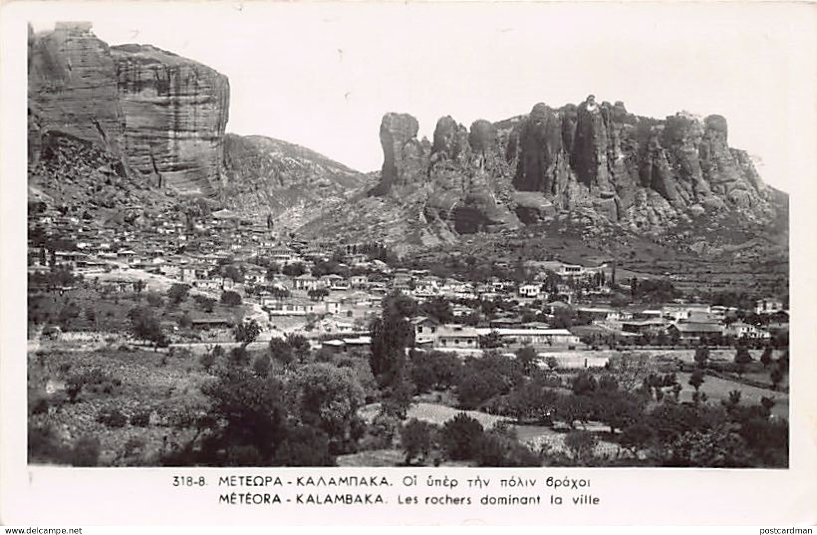Greece - KALABAKA Kalambaka - View Of Meteora - REAL PHOTO - Publ. A. Zaimi 318 - Grèce