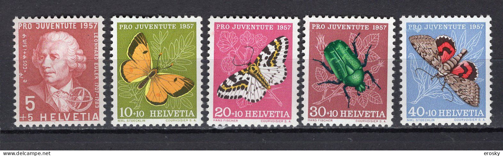 A1711 - SUISSE SWITZERLAND Yv N°597/601 ** Pro Juventute - Unused Stamps