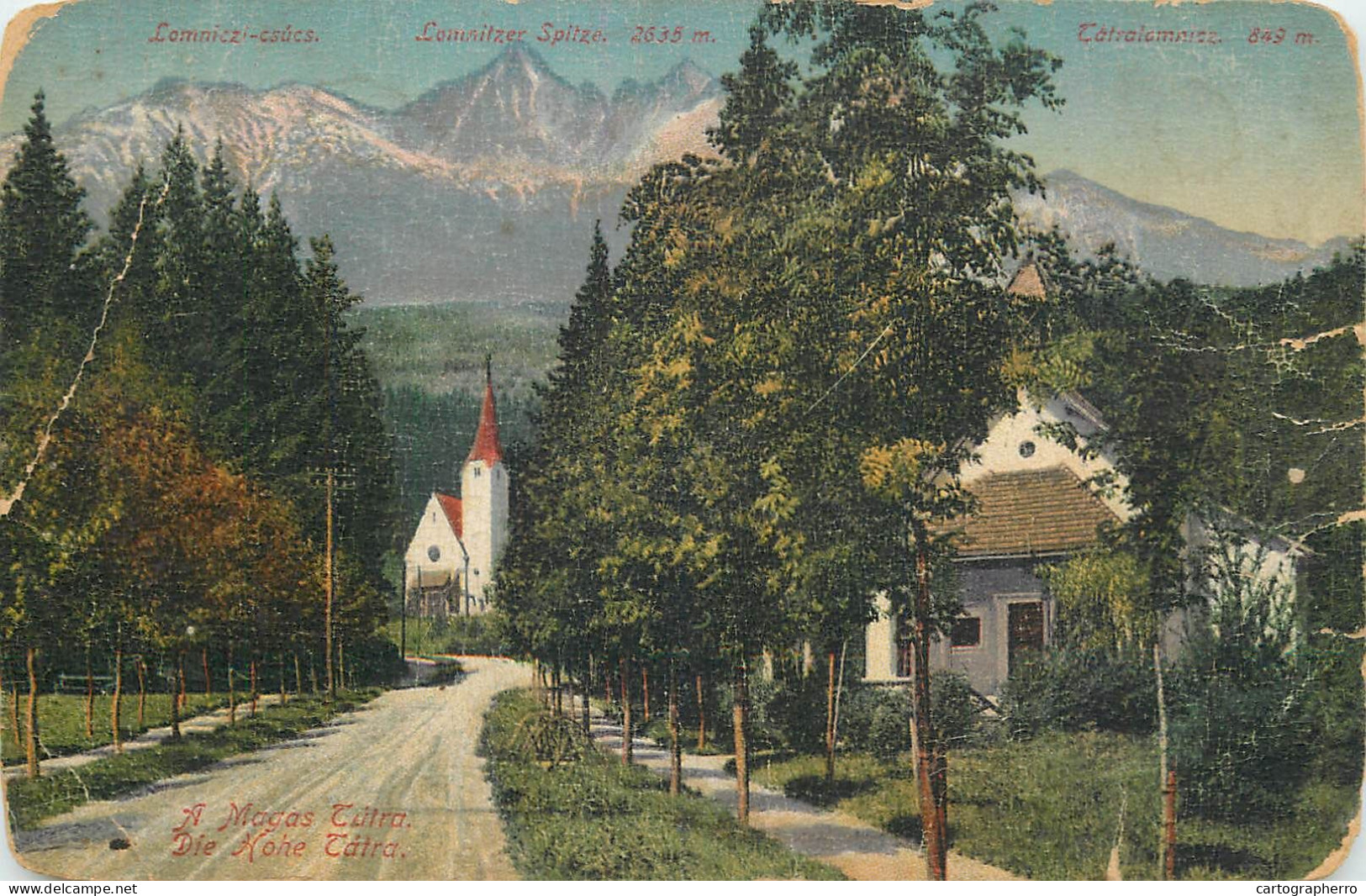 Postcard Slovakia Lomnický štít - Slovaquie