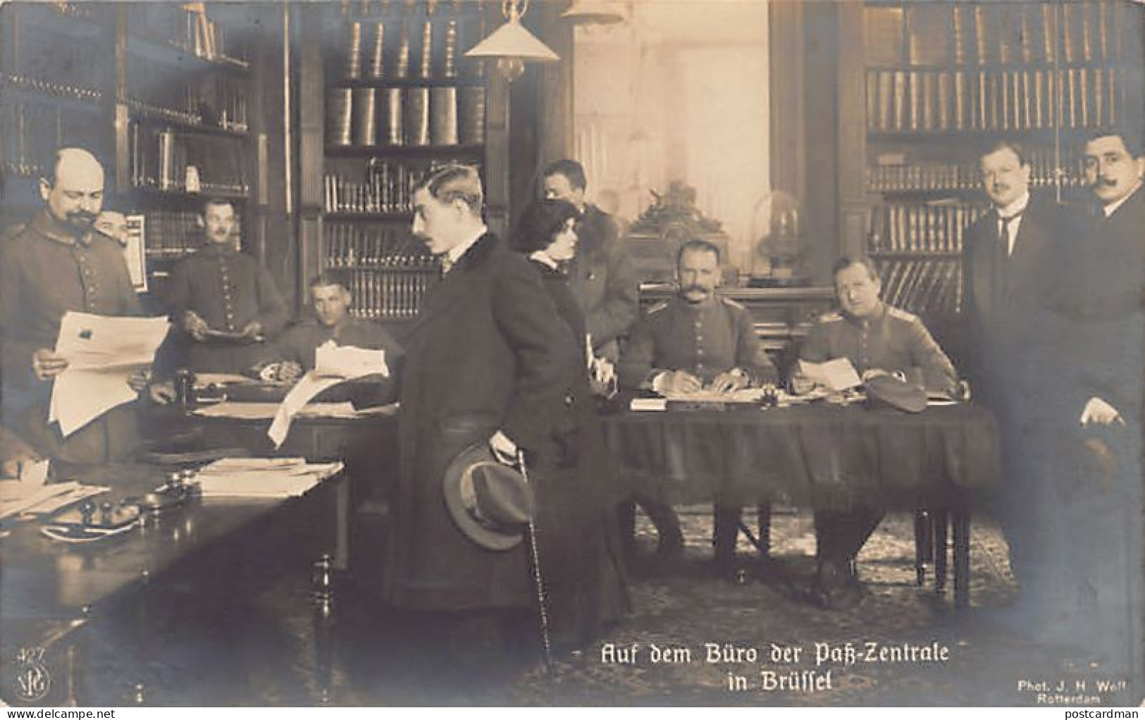 BRUXELLES - Bureau De La PAK-Zentrale - Administration Allemande Pendant La Première Guerre Mondiale - Autres & Non Classés