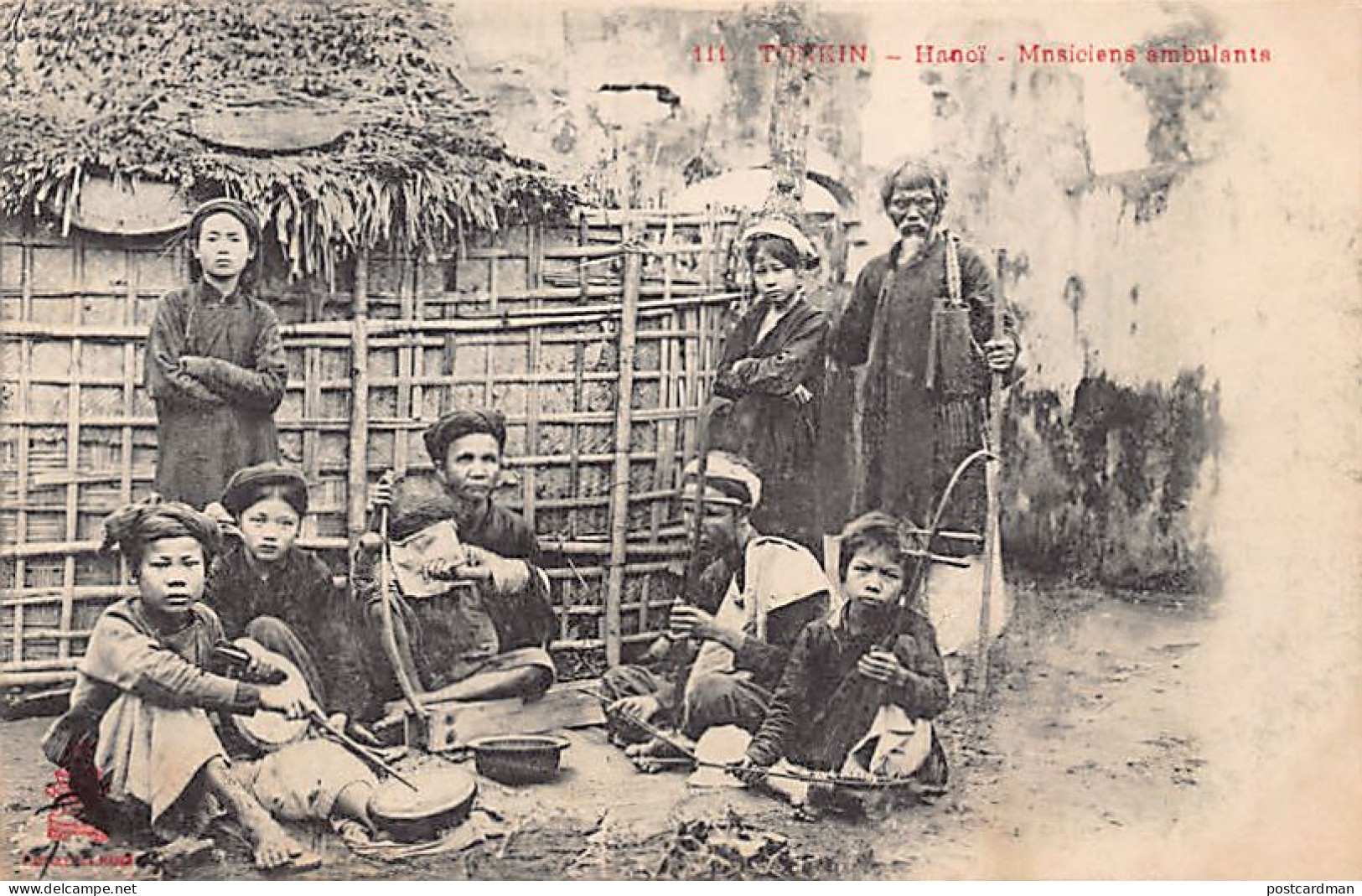 Viet Nam - HANOI - Musiciens Ambulants - Ed. P. Dieulefils 111 - Viêt-Nam