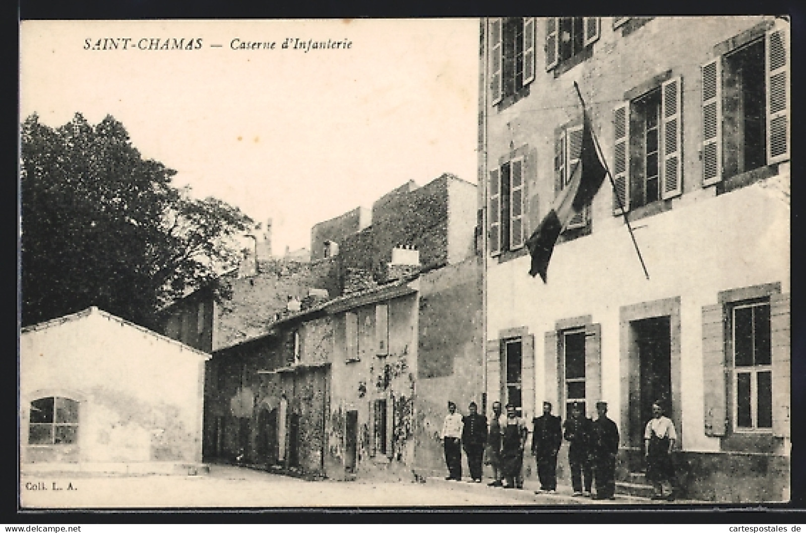 CPA Saint-Chamas, Caserne D`Infanterie  - Autres & Non Classés