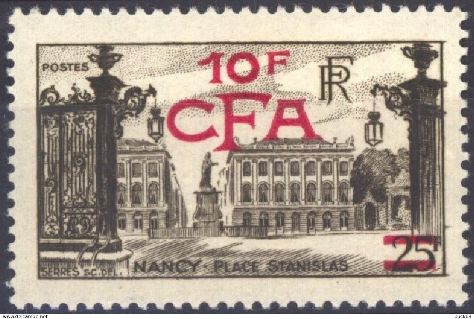 REUNION CFA Poste 304 * MH Place Stanislas à Nancy (Lorraine) 1949-1952 - Nuevos
