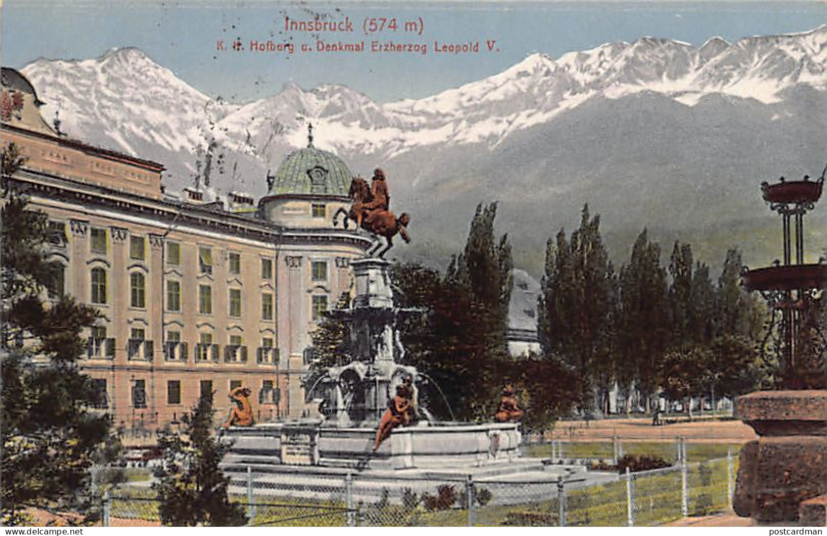 Österreich - Innsbruck (T) Kaiserliche Hofburg - Denkmal Herzog Leopold V - Innsbruck