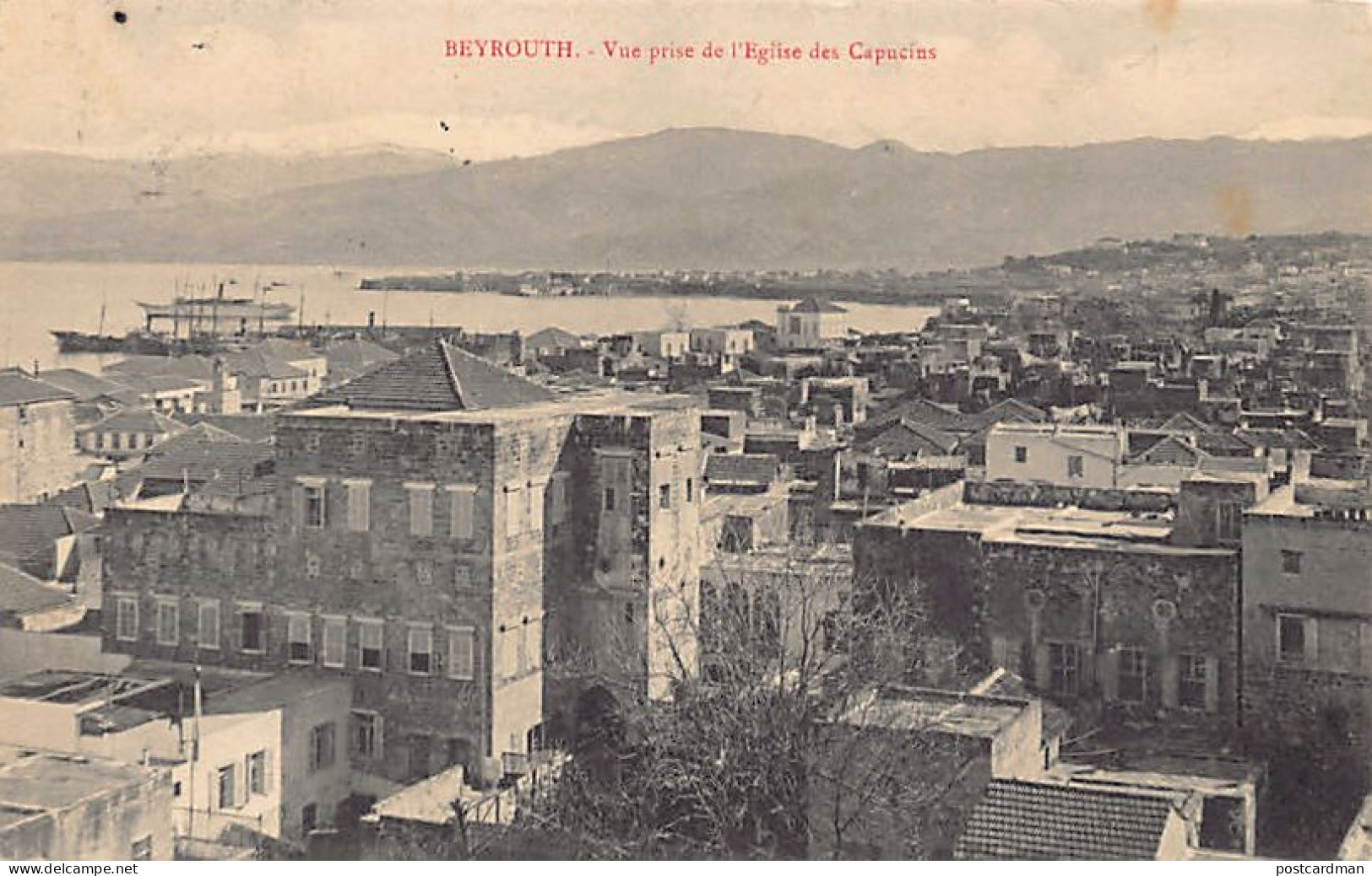 Liban - BEYROUTH - Vue Prise De L'église Des Capucins - Ed. La Poste Française 18 - Lebanon