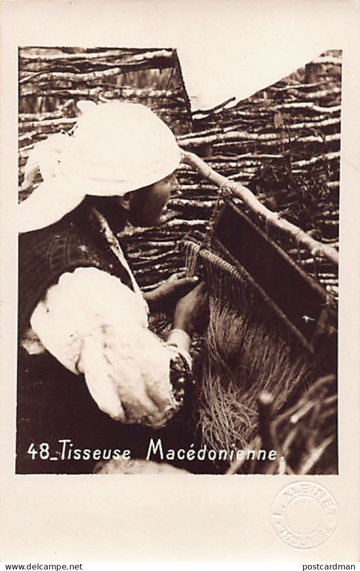 Macedonia - Macedonian Weaver - REAL PHOTO L. Albinet - North Macedonia