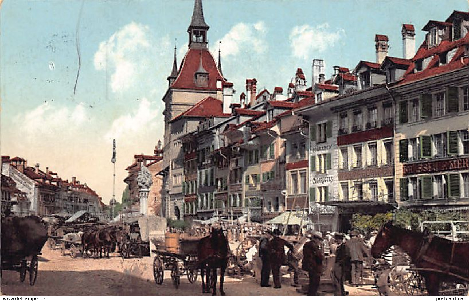 BERN - Marktscene Auf Dem Bärenplatz - Verlag Rathe-Fehlmann 9035 - Bern