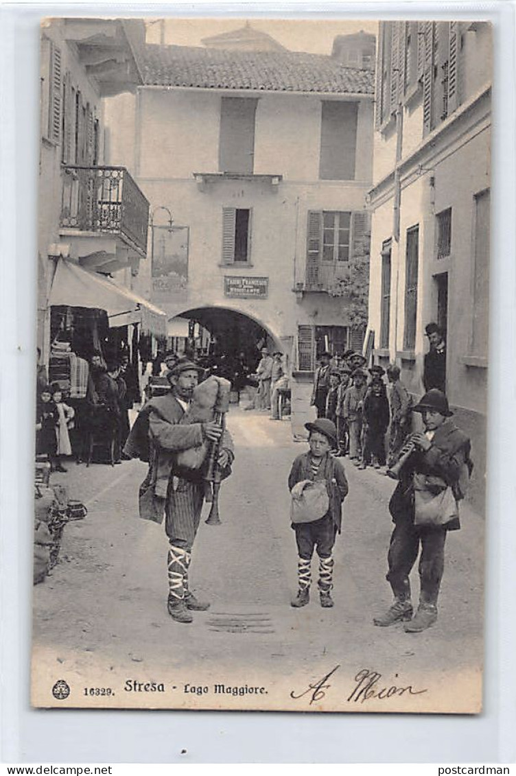 STRESA (VB) Artisti Di Strada - Cornamuse - Buskers - Bagpipes - Ed. Wehrli16329 - Autres & Non Classés