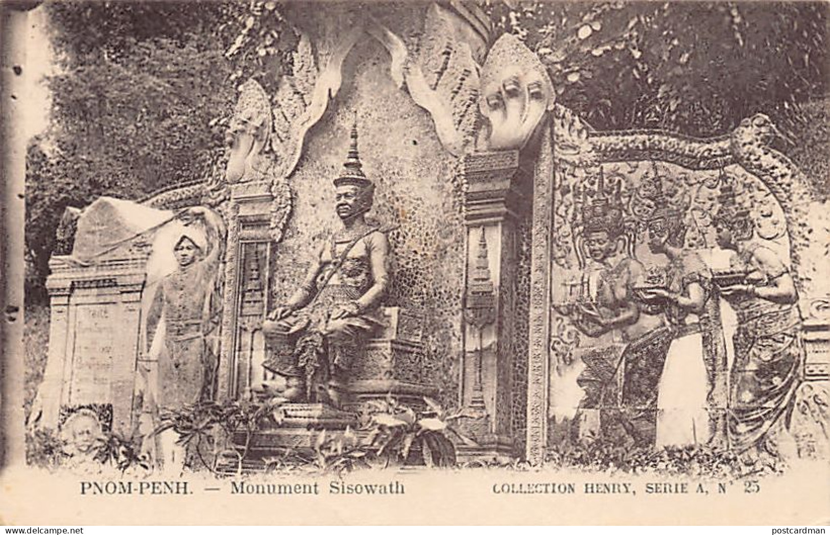 Cambodge - PHNOM PENH - Monument Sisowath - Ed. Henry Série A - 25 - Cambodge