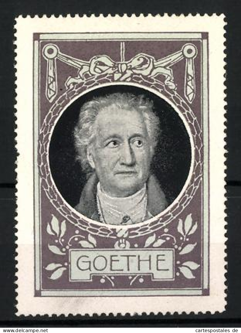Reklamemarke Dichter Goethe Im Portrait  - Erinnophilie