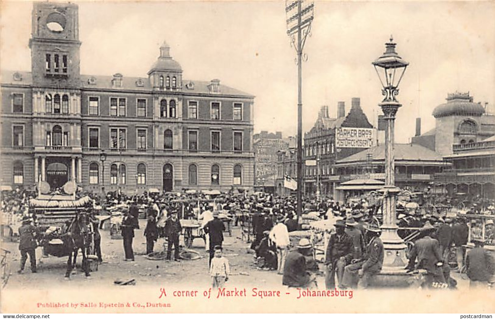 South Africa - JOHANNESBURG - A Corner Of Market Square - Publ. Sallo Epstein & Co.  - Afrique Du Sud