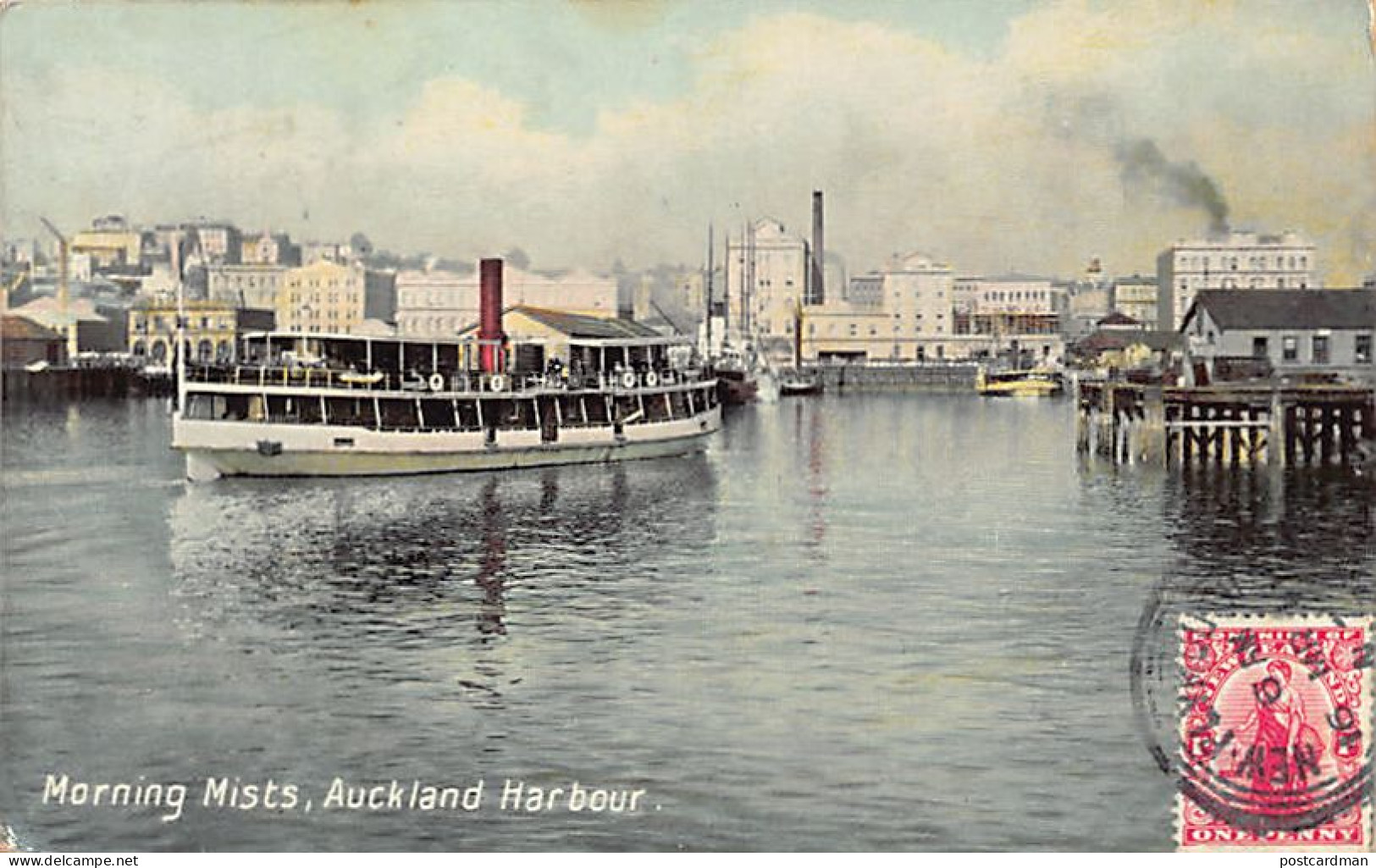New Zealand - AUCKLAND - Morning Mists In The Harbour - Publ. F. T. & Co.  - New Zealand