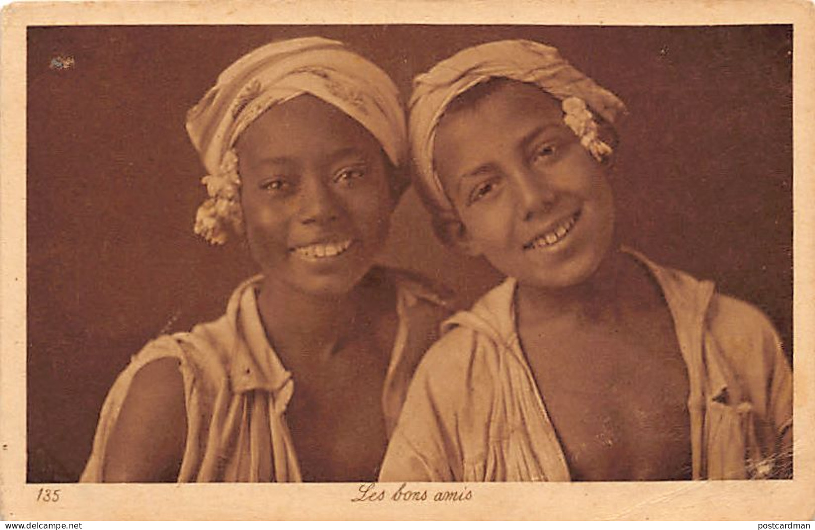 Tunisie - Les Bons Amis - Deux Enfants Arabes - Ed. Lehnert & Landrock 135 - Tunisie