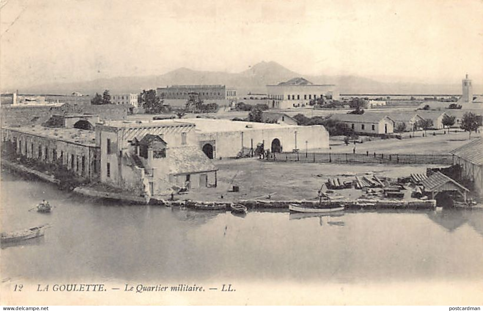 Tunisie - LA GOULETTE - Le Quartier Militaire - Ed. LL Lévy 12 - Tunesië