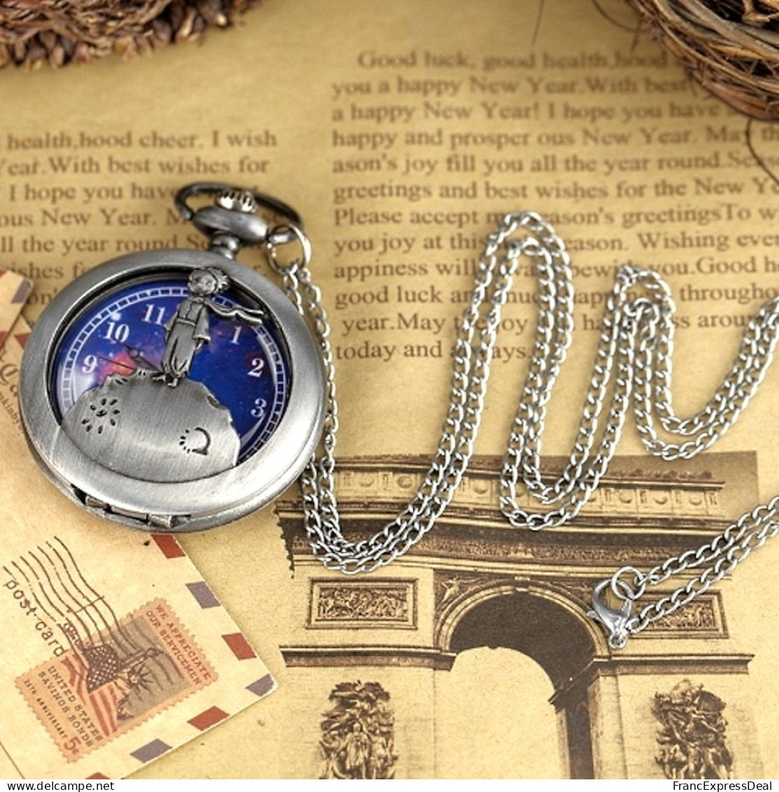 Montre Gousset NEUVE - Le Petit Prince Antoine De Saint-Exupéry (Réf 2) - Relojes De Bolsillo