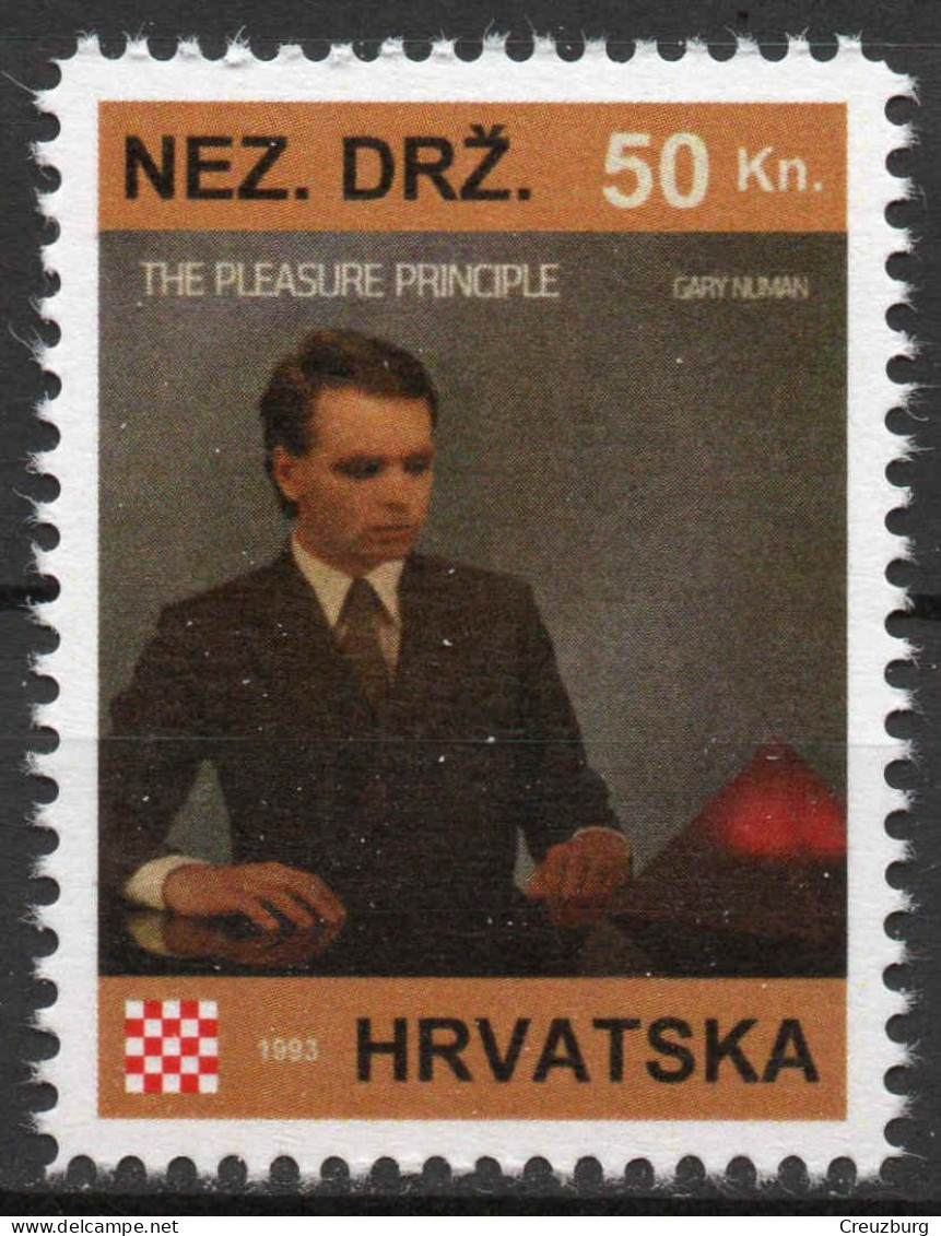 Gary Numan - Briefmarken Set Aus Kroatien, 16 Marken, 1993. Unabhängiger Staat Kroatien, NDH. - Croatie