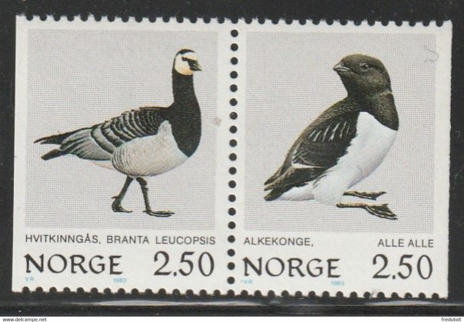 NORVEGE - N°839a ** (1983) Oiseaux - Unused Stamps