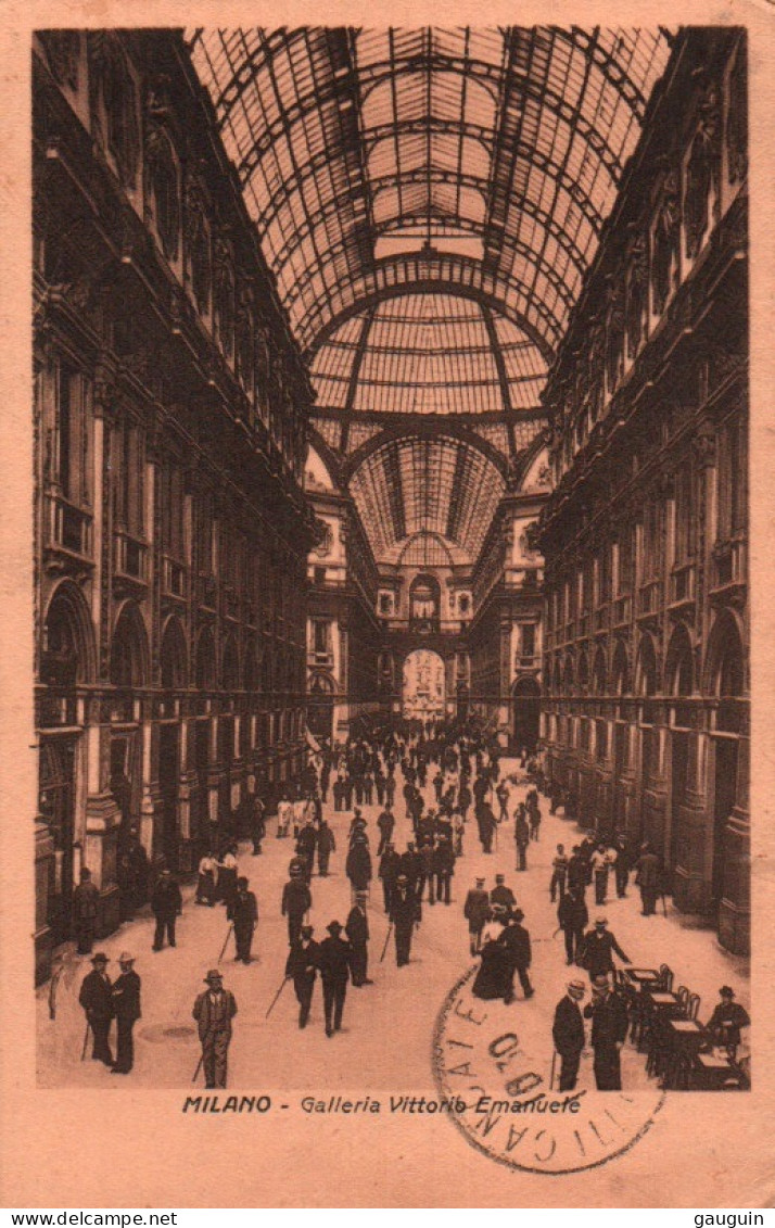 CPA - MILANO - Galleria Vittorio Emanuele ... LOT 2 CP à Saisir - Milano (Milan)