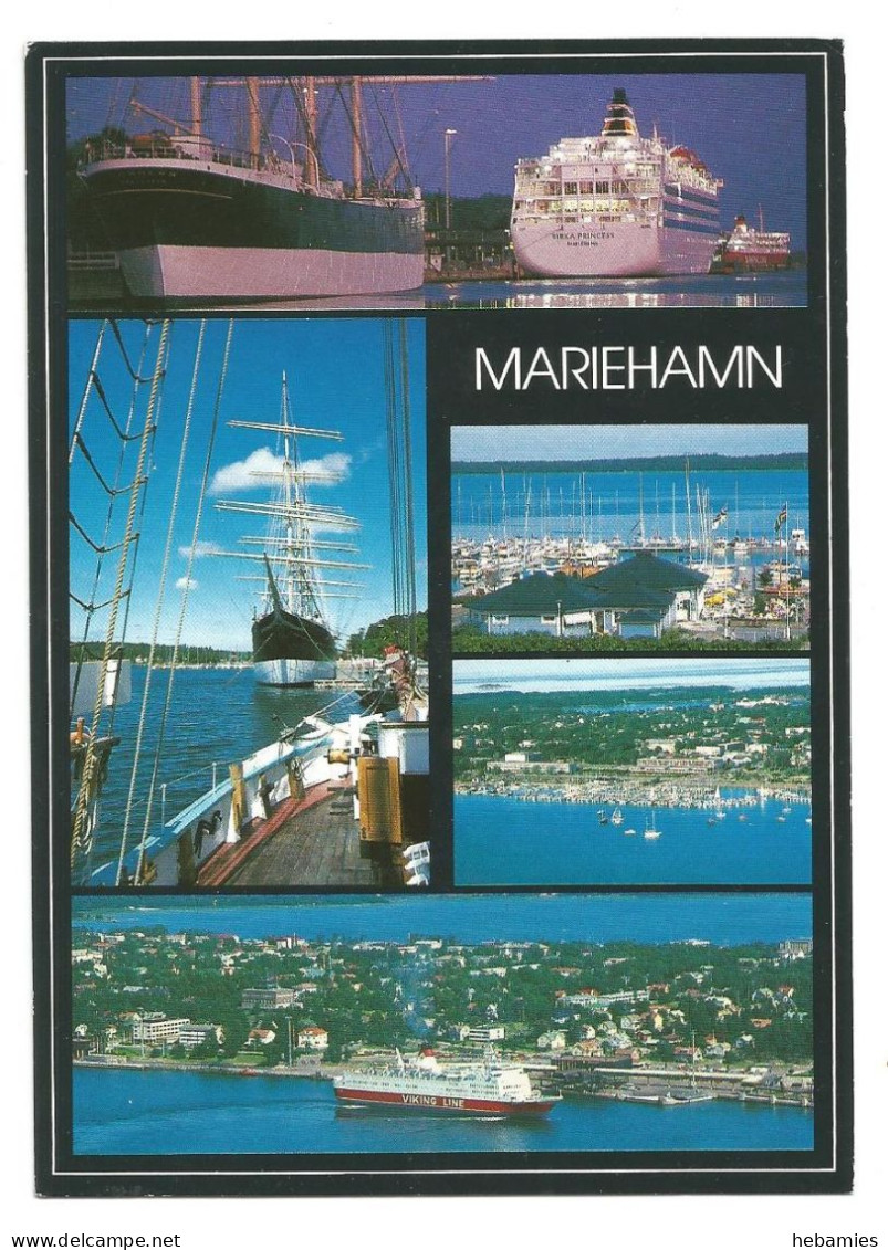 ÅLAND - FERRIES And SAILING VESSELS In Mariehamn Harbor - FINLAND - - Finlande