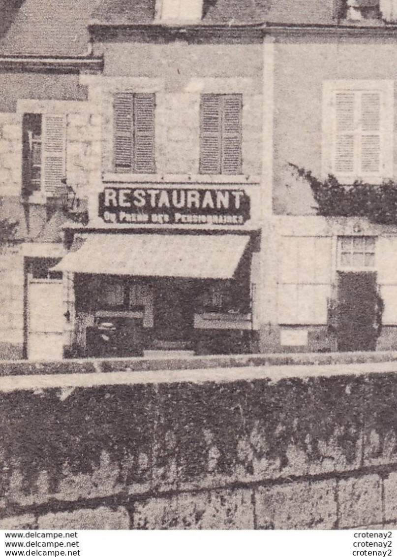 45 GIEN Le Château 1909 VOIR 4 ZOOMS Pharmacie Fleury Charcutier Combes Buvette Chauvet Restaurant VOIR DOS - Gien