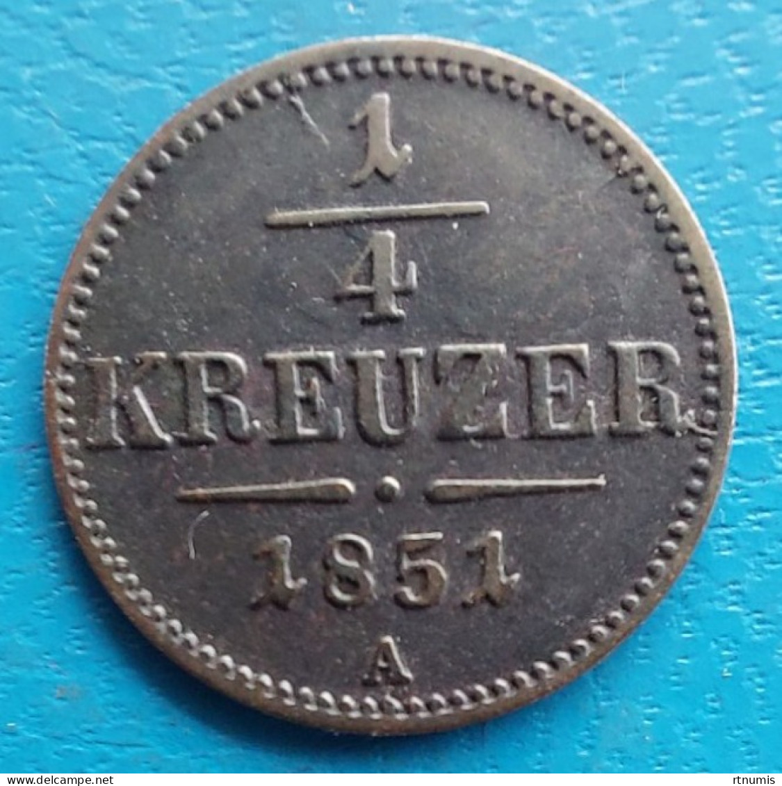 Autriche Austria Österreich 1/4 Kreuzer 1851 A Km 2180 - Austria
