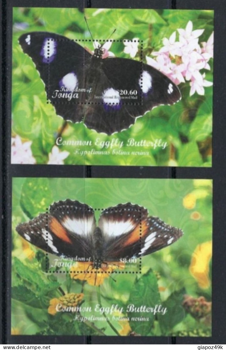 ● Tonga 2018 ● Oceania ֍ Farfalle ● Butterflies  ● Papillons ● Serie Completa ** 2 BF ●  Cat. ? € ● N. 2115 ● - Tonga (1970-...)
