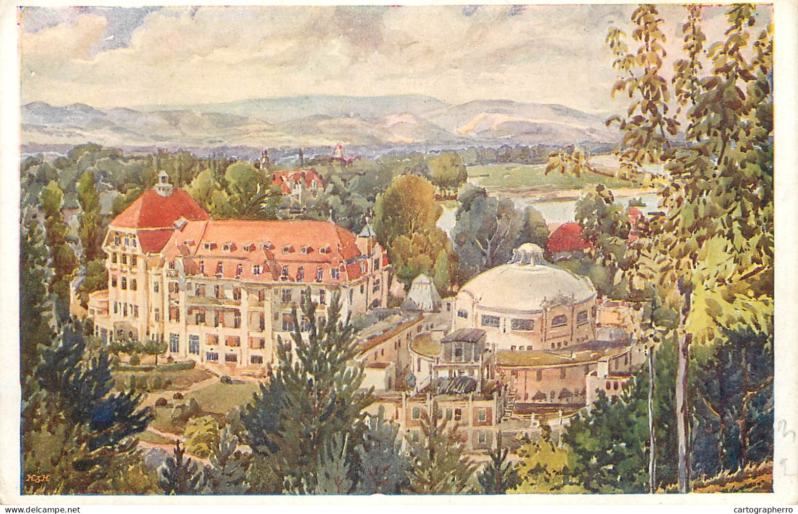 Postcard Piešťany - Slovaquie