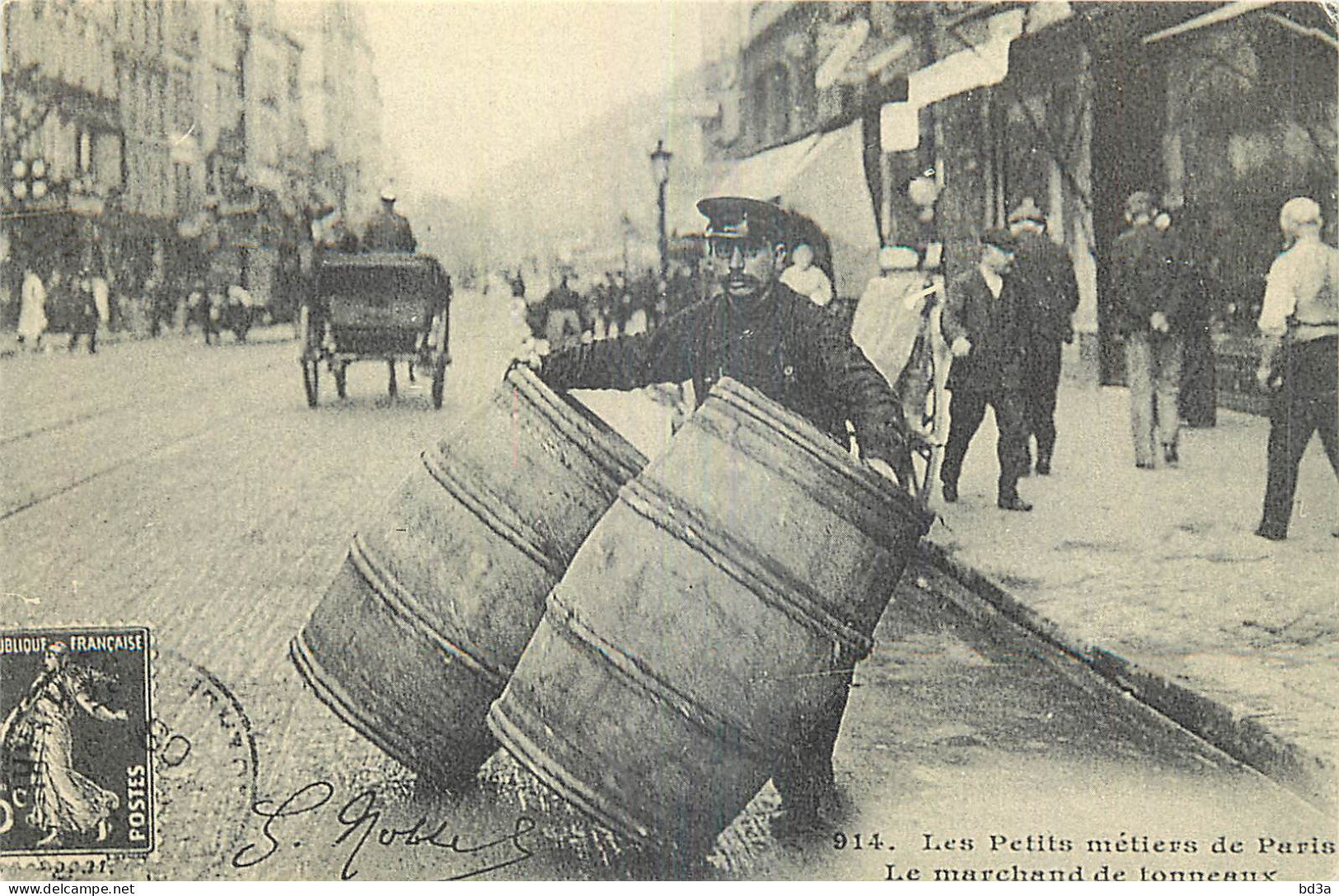 METIERS DE PARIS MARCHAN DE TONNEAUX REPRODUCTION  - Sonstige & Ohne Zuordnung