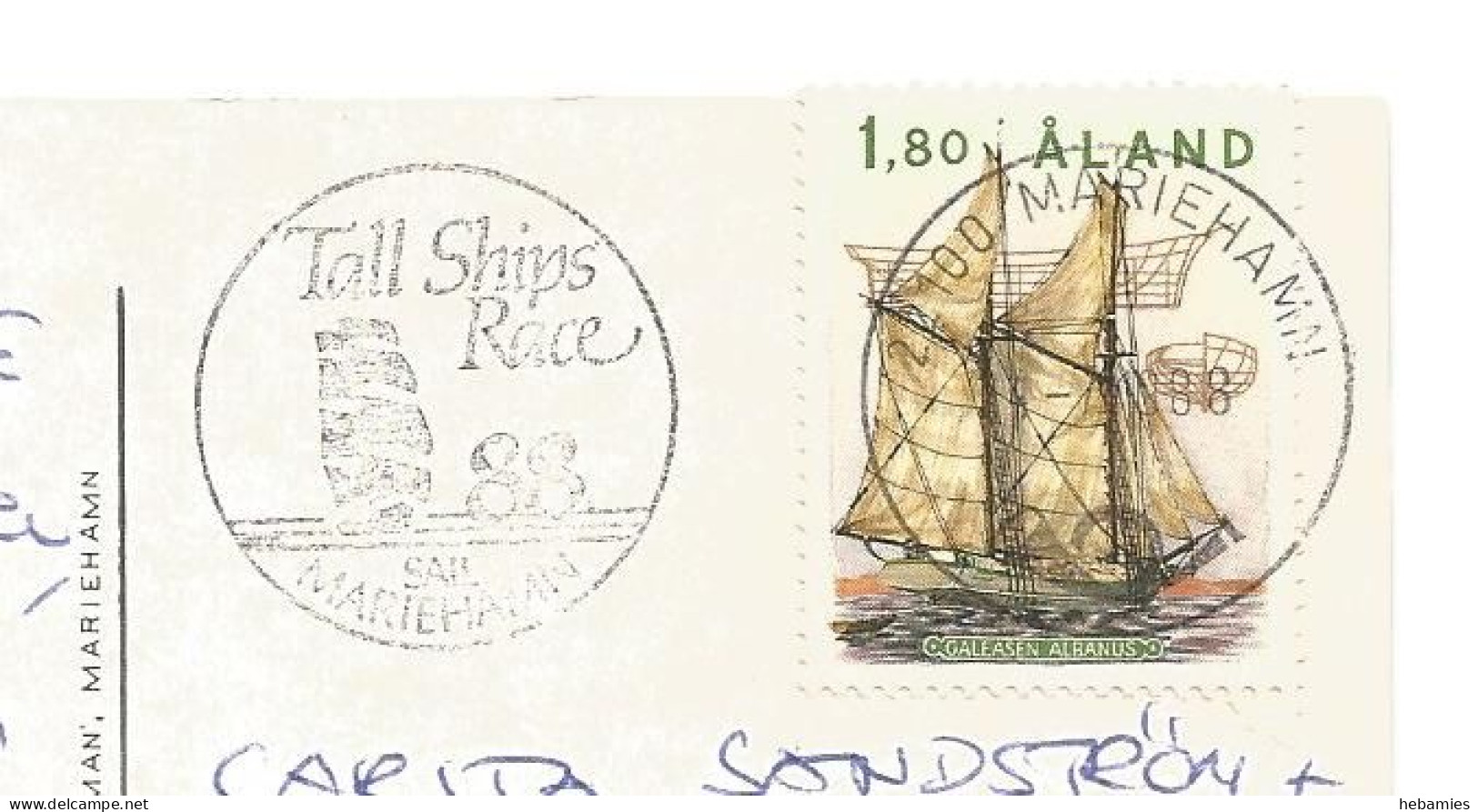 MARIEHAMN - Tall Ship Race Special Stamped - ÅLAND - FINLAND - - Finlande