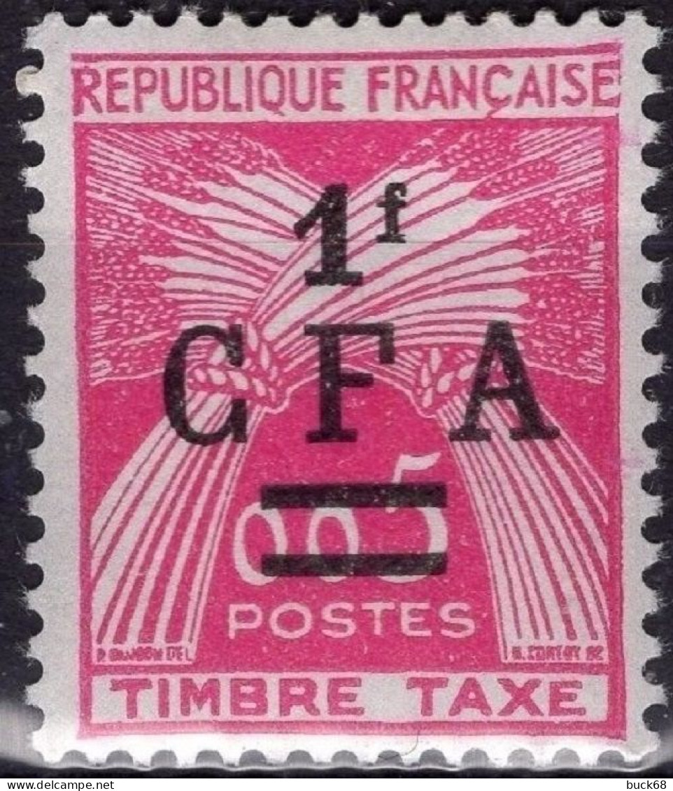 REUNION CFA Taxe 45 ** MNH Chiffre Timbre Taxe Gerbe De Blé 1962-1964 - Timbres-taxe