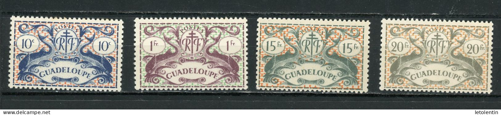 GUADELOUPE - SERIE DE LONDRES   - N°Yt 178+185+195+196** - Unused Stamps