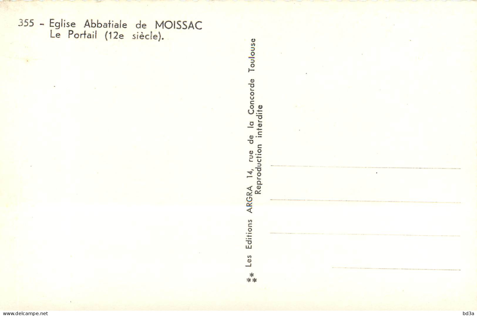 82 MOISSAC Abbatiale Le Portail - Moissac