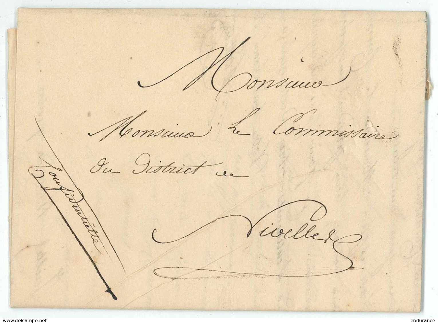L. Datée De Latuy 1834 Par Porteur Pour Nivelles - 1830-1849 (Independent Belgium)