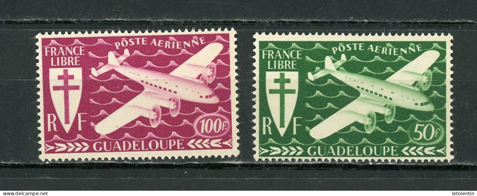 GUADELOUPE - POSTE AERIENNE   - N°Yt 4+5** - Airmail