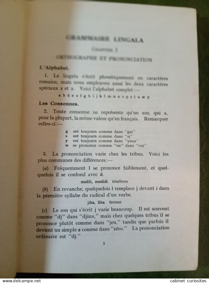 Grammaire et Dictionnaire de Lingala (Langue du Congo) - M. Guthrie - 1951 - Français-Lingala