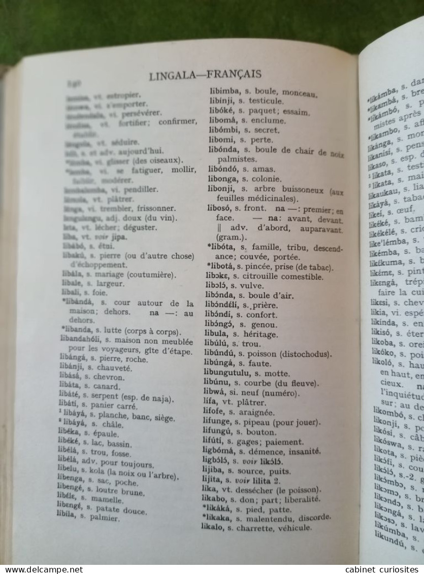 Grammaire et Dictionnaire de Lingala (Langue du Congo) - M. Guthrie - 1951 - Français-Lingala