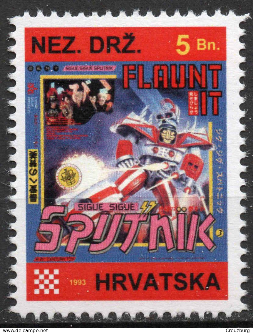 Sigue Sigue Sputnik - Briefmarken Set Aus Kroatien, 16 Marken, 1993. Unabhängiger Staat Kroatien, NDH. - Croatie