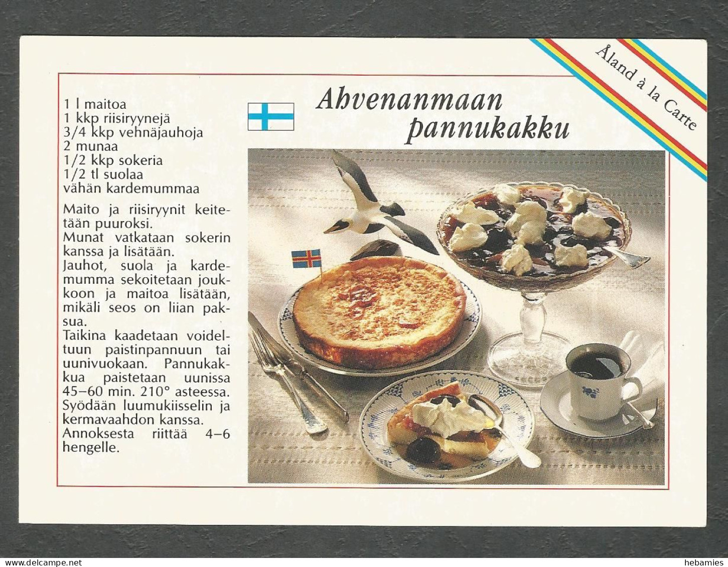 ÅLAND á La Carte Traditional PANCAKE RECIPE - FINLAND - - Finlande
