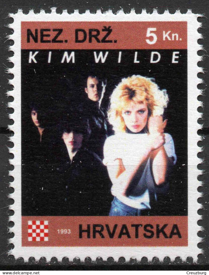 Kim Wilde - Briefmarken Set Aus Kroatien, 16 Marken, 1993. Unabhängiger Staat Kroatien, NDH. - Croatie