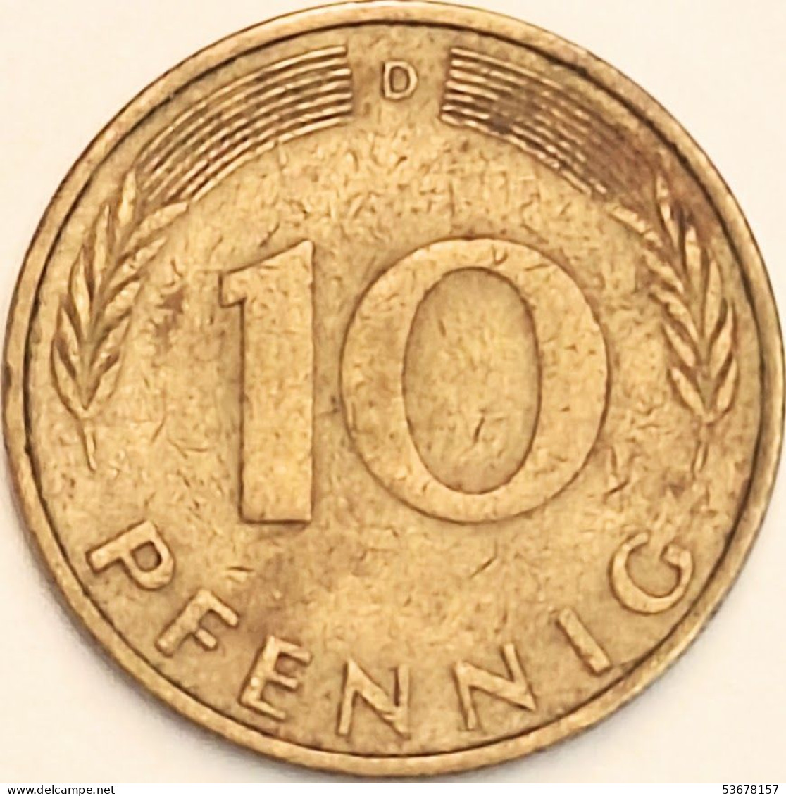 Germany Federal Republic - 10 Pfennig 1971 D, KM# 108 (#4640) - 10 Pfennig
