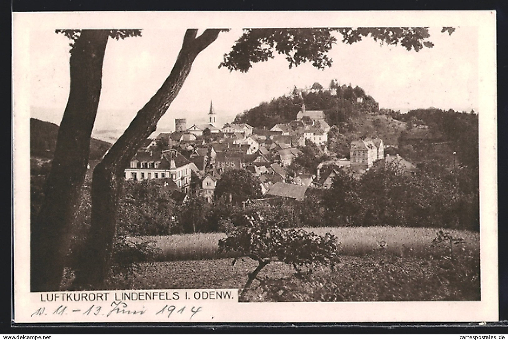 AK Lindenfels / Odenwald, Gesamtansicht Der Ortschaft  - Odenwald