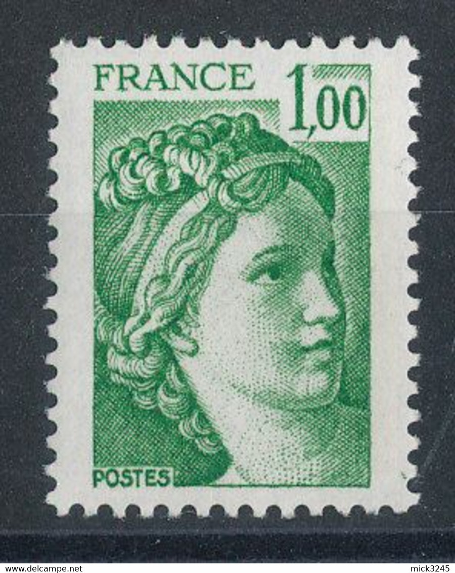 1973** Sabine 1f Vert - Neufs