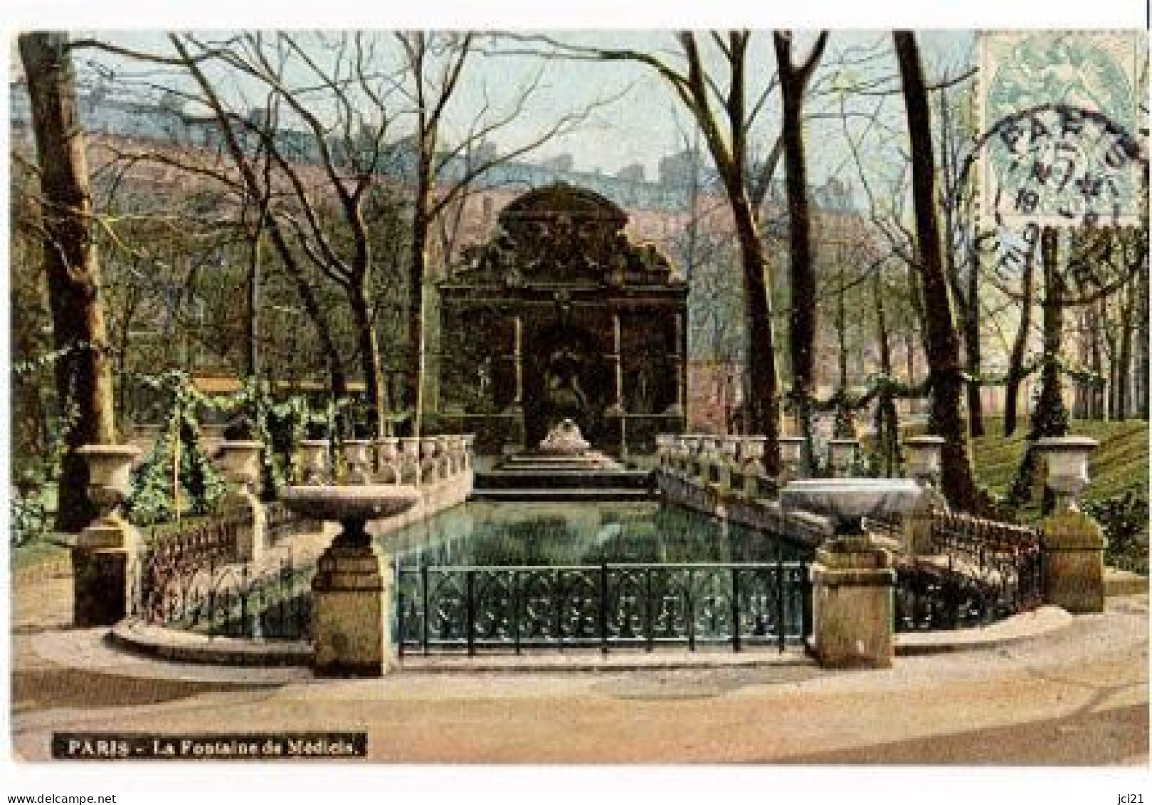 CPA - 75 PARIS - " LA FONTAINE DE MÉDICIS " (190)_CP348 - Parks, Gardens